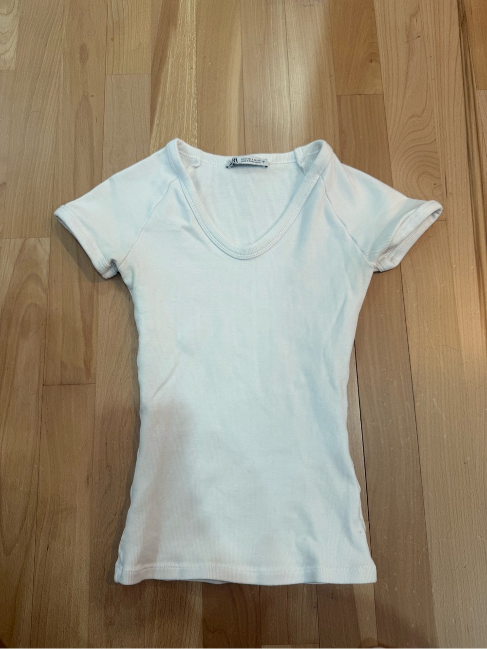 Classic White Scoop Neck Women's Tee